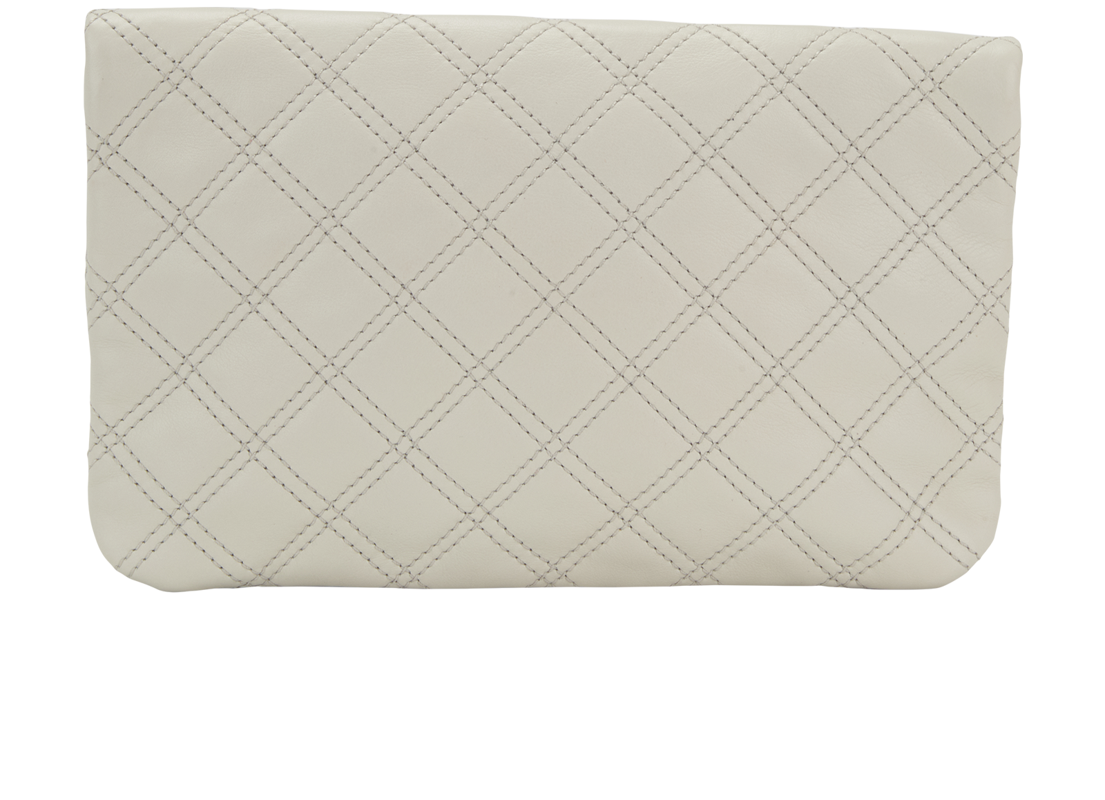 Envelope Clutch, &pound;70, Handbags, White, Leather, Back view